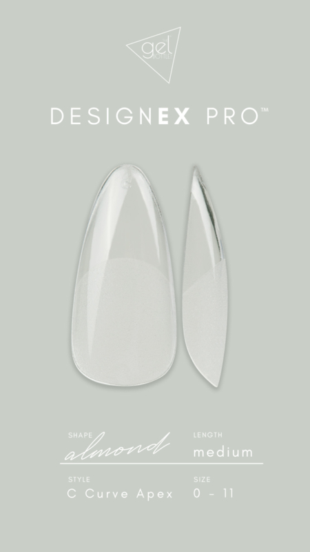 The GelBottle DesignEx Pro - Tip box Almond medium