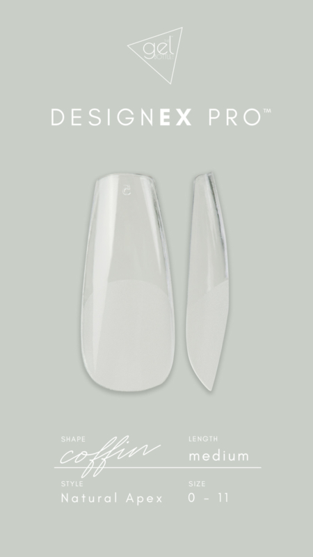 The GelBottle DesignEx Pro - Tip box Coffin Medium