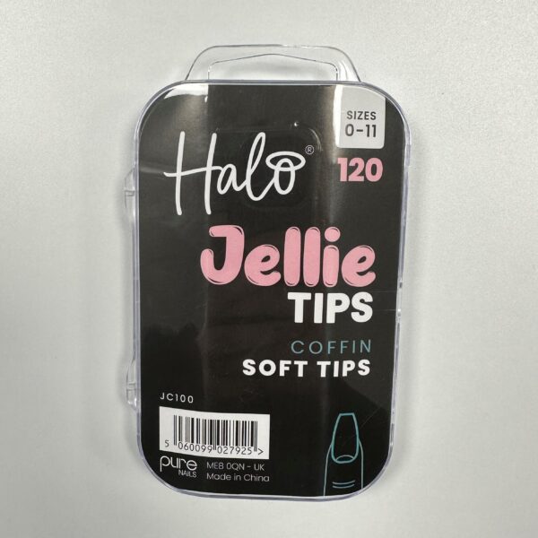 Halo Jellie Tips - Coffin - 120 mixed sizes