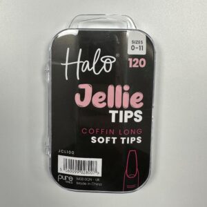 Halo Jellie Tips - Coffin Long - 120 mixed sizes