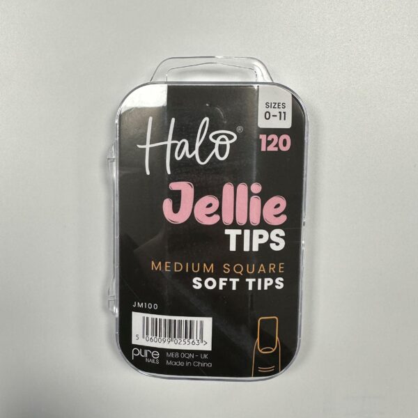 Halo Jellie Tips - Medium Square - 120 mixed sizes