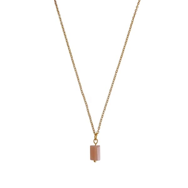 Zonnesteen ketting - goud