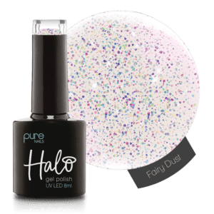 Halo Gelpolish Fairy Dust Glitter Top Coat (Non Wipe) 8 ml