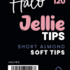 Halo Jellie Tips - Short Almond - 120 mixed sizes