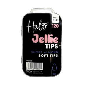 Halo Jellie Tips - Short Almond - 120 mixed sizes