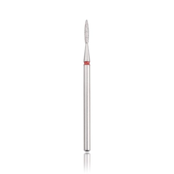 Head - Diamond bur "flame" safe red - D1,8mm