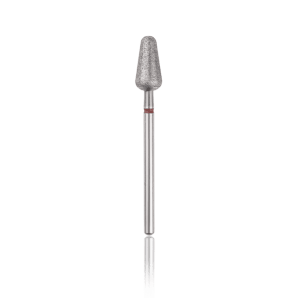Head - Diamond bur "rounded drop" red